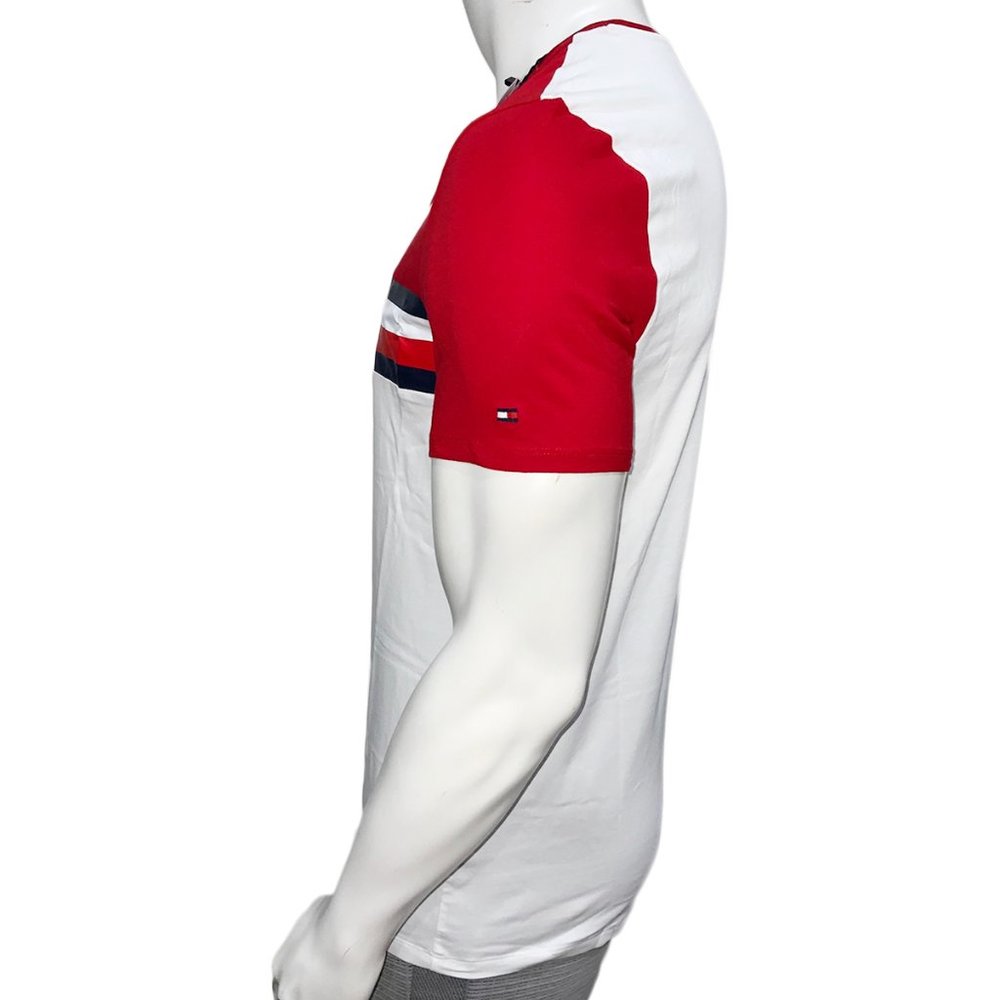NWT TOMMY HILFIGER MSRP $44.99 MEN'S RED JERSEY SHORT SLEEVE T-SHIRT SIZE L - Picture 3 of 5